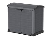 Duramax - Arcón cubre cubos exterior - 1200 L - PVC - color gris antracita