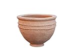 Biscottini Macetas Terracota Grandes del Sahara 57x57x40 cm | Macetas Exterior Grandes | Macetas Barro Grandes | Maceta Grande