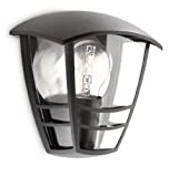 Philips Lighting My Garden Creek - Lámpara de pared, 1 x 60 W, 220 V, color negro (915002790302)