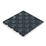 Pack Ahorro 100 losetas autoventiladas Suelos de Piscinas, terrazas, tarima Flotante, cesped Artificial, macetas, perreras, trasteros. Fabricada en España. 30x30cm (Gris Antracita)
