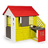 Smoby-Casa infantil Nature II con cocina y accesorios (810713), color verde