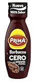 Prima - Salsa Barbacoa Cero, Sin Azúcares Añadidos, Mismo Sabor Con Menos Calorías, 325 g