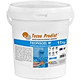 Tecno Prodist PINTURA PISCINAS AL AGUA (11 KG) - ALTA RESISTENCIA Y DURABILIDAD - TECPISCEL W Gran cubrición, flexibilidad, adherencia - Fácil Aplicación