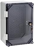 Armario de control UNI-mini/T con cerradura 300 x 200 x 160 mm, caja de distribución industrial 43.02 IP65 5917