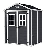 Keter 12-938205 Chalet et Jardin Refugio de Resina Premium 65Dd Ant, Antracita, 185 x 152 x 226 cm