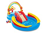 Intex - Centro de juegos hinchable: arco iris, 428 litros, 297 x 193 x 135 cm (57453)