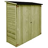vidaXL Caseta de Herramientas de Jardín Madera de Pino Cobertizo Casetilla Cabaña