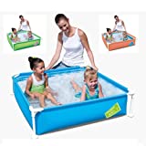 Bestway - Piscina infantil cuadrada, 122 x 122 x 30,5 cm
