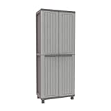Terry, Jwood 368, Armario 2 Puertas con 1 Estantería Interna y 4 Estantes. 68x37,5x170 cm