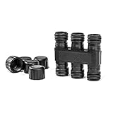 Distribuidor de baja tensión IP44 5 para el sistema CLGarden plug&light, sistemas de conexión IP44 de baja tensión, un transformador para varios focos de jardín, iluminación LED, bombas de fuente