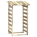vidaXL Pérgola con Techo Jardín Patio Terraza Exterior Entrada Paso Porche Cenador Puertas Enredaderas 100x90x200 cm Madera de Pino Impregnada