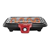 Ufesa BB7640 Barbacoa Eléctrica, 2300W, Superficie de Cocción 38x24cm, Apagado Automático, Termostato Ajustable, Apto para Lavavajillas, Baja Generación de Humo