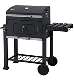 Tepro Toronto Click - Barbacoa de carbón/parrilla carro esmaltada, antracita/acero inoxidable