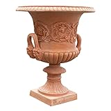 Biscottini Macetas Terracota Grandes 60x60x72 cm | Macetas Exterior Grandes | Macetas Barro Grandes | Maceta Grande