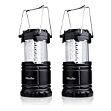 Diealles Lampara de Camping, 2 Unidades Faroles Portátiles LED Lámpara Exterior Plegable - Bateria Cargada - Impermeable para Camping,Luz de Emergencia,Pesca,Senderismo,Exterior e Interior