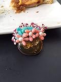 THTHT Broche De Doble Uso Colgante Flor Shell Accesorios Mujer Ámbar Macetero Vintage Corsage Artesanal Exquisita Joyería De Gama Alta De Lujo