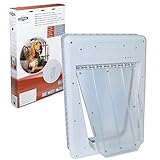 PetSafe SmartDoor - Puerta Electrónica para Perros, Grande, Entrada Selectiva con 3 Opciones de Acceso con SmartKey: Cerrado, Abierto o Automático, Programa hasta 5 Perros, Ahorro de Energía