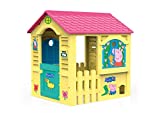 Chicos Peppa Pig Casita infantil de exterior, color Amarilla con tejado rosa (La Fábrica de Juguetes 89503)