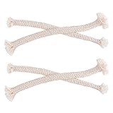50Pcs 15cm×7mm Mechas de Algodón Mechas de Repuesto para Lámpara Vela de Alcohol Linterna de Botellas de Vino Antorchas de Jardín Luces al Aire Libre de Jardín