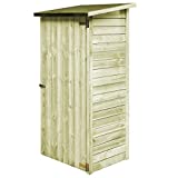 Leepesx Caseta de Herramientas de jardín, Armario Exterior Jardin, Casas Prefabricadas para Vivir, Casetas De Jardin, Cobertizo Exterior, Casa Jardin Exterior, Madera de Pino 88x76x175 cm