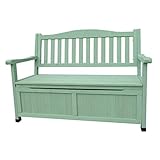 AIOEJP Patio Bench Banco Arcón Exterior Jardín Caja De Almacenamiento Caja De Madera Almacenamiento En El Patio Trasero