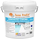 Tecno Prodist RENOVATEC CORONA (5 kg ) BLANCO Pintura renovación bordes de piscinas o piedra de coronación - Antideslizante - Alta resistencia y durabilidad - Fácil Aplicación