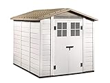 Gardiun Caseta de Resina Tuscany EVO 240 Blanco/Beige 230x262x220 cm - KSP38240