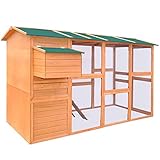 Ksodgun Gallinero de Madera Conejera Jaula Conejera para Exterior Conejera Refugio 295x163x170 cm