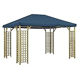 Goliraya Cenador Pergola para Jardin de Madera y PVC,Cenador de Madera,Pegola de Madela 3x3 m/4x3 m