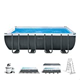 Intex 26356NP - Piscina desmontable rectangular Ultra XTR Frame INTEX 549x274x132 + depuradora, Multicolor