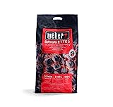 Weber 17591 - Briquetas de carbón vegetal para barbacoa, 8 kg, 1 Unidad