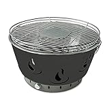 ACTIVA Barbacoa de mesa XL Airbroil Junior negro, parrilla de carbón vegetal con ventilación activa