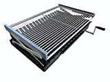 Genérico MG - Cajón Barbacoa con Parrilla Elevable- Soporte Parrilla- Parrilla Chimenea, Accesorio de Barbacoa Ideal para Tus Asados o Paellas, Soporte para Parrilla Apta para Carbón y Leña (850)