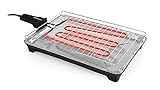 Orbegozo BC 3660 - Barbacoa eléctrica, uso interior y exterior, apagado automático, superficie de 37 x 26 cm, 2000 W