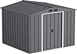 Duramax - caseta cobertizo jardín - ECO CALPE 8X8 - Metal - color gris antracita