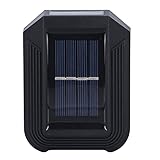 SALUTUY Luz Solar para Exteriores, 6 Cuentas LED Protección IP65 Ahorro de Energía Panel Solar Fotovoltaico Luz de Pared LED Decorativa para Jardín(#1)
