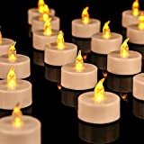 OSHINE 36unidades LED Velas Velas CR2032 pilas velas sin llama de iluminación eléctrica falso Vela para Hogar Navidad boda mesa regalo al aire libre Color