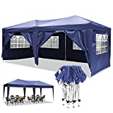 YUEBO Cenador Plegable Carpa 3x6 m Carpas Plegables Impermeables con 6 Paredes,Protección UV Gazebo Plegable Pergolas de Jardin Carpas para Exteriores,Fiestas