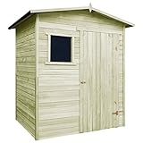 vidaXL Cabaña de Jardín de Madera de Pino Caseta de Almacenamiento de Patio