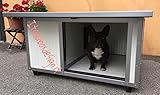 ITALIA BOX DESIGN Cama COIBENTADA con porche pequeña para perros