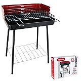 Algon Barbacoa de Carbón con Patas Ne Gramos o Rojo (52 X 37 x 71,5 cm) Talla única