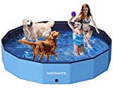 Meowant Piscina para Perros, Piscinas Plegables para Perros Grandes, Baño para Mascotas de Grosor Extra, Bañera Portátil para Niños, Perros para Interiores/Exteriores con 4pcs Parche(180 * 30CM)