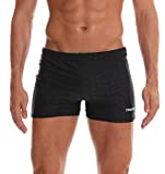 Arcweg Bañadores de Natación Traje de Baño Corto para Hombres Calzoncillos Secado Rápido Elástica Almohadillas Extraídas Deportes Acuáticos Negro L