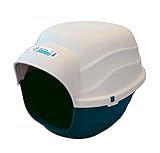 MPETS Igloo - Caseta para Perro (Talla S), Color Azul y Marfil