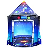 Nice2you Tienda Campaña Infantil, Casitas Infantiles Tela, Casa de Juego Plegable Interior y Exterior para Niños Carpa Pop Up para el Cumpleaños de Navidad(Carpa Espacial)
