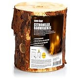 com-four® Fuego Sueco con Mecha de Encendido y Aroma de citronela - Antorcha finlandesa para Romance de fogata
