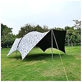 Toldo de Vela Solar Protección UV Toldo de Playa Cuadrado, Toldo de Vela Plegable Refugio, Patio Hamaca Lona para Moscas Carpa Lona Instalaciones y Actividades al Aire Libre,Multicoloured,19.6ft
