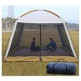 Gazebo 3x3 M, con Mosquitera para Jardín, Carpas Plegables Impermeables Pergola Plegable Cenador Camping Cenadores para Jardin, Playa, Terraza