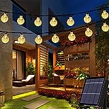 Guirnaldas Luces Exterior Solar, Useber 50LED 7M Luces Led Solares Exteriores Jardin,8 Modos & Impermeable Cadena de Luces Decoracion para Terraza, Fiestas, Bodas, Patio, Jardines,Interior