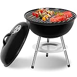 MovilCom® - Barbacoa portatil | Barbacoa para Jardin carbón Vegetal o leña con Parrilla de Acero Inoxidable | Barbacoa carbón | Mod.01